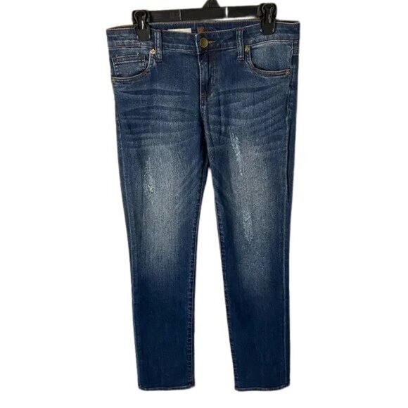 Kut from the Kloth Jeans Women's Sz. 4 (30 x 29) Boyfriend Mid Rise Straight Leg - Picture 1 of 13